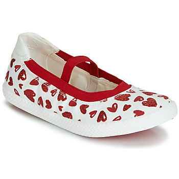 Obuća Djevojčica Balerinke i Mary Jane cipele Geox J KILWI GIRL Bijela / Crvena