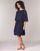 Odjeća Žene
 Kratke haljine Lauren Ralph Lauren NAVY-3/4 SLEEVE-DAY DRESS Plava