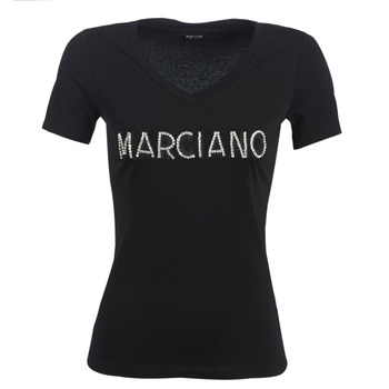 Odjeća Žene
 Majice kratkih rukava Marciano LOGO PATCH CRYSTAL Crna
