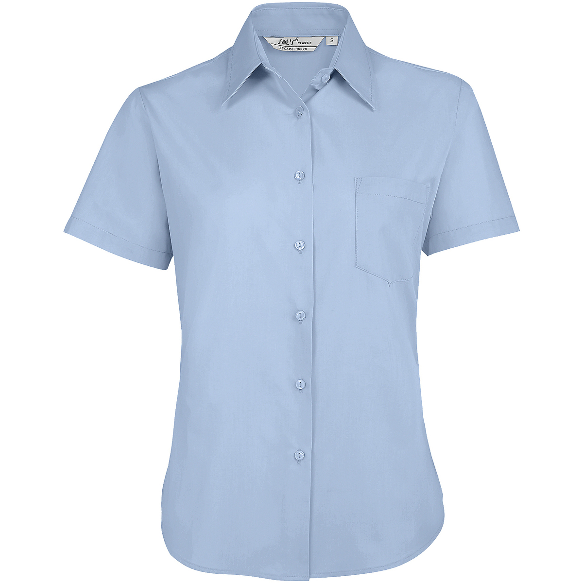 Odjeća Žene
 Košulje i bluze Sols ESCAPE WOMENN-CAMISA POPELÍN MUJER MANGA CORTA-Corte ceñido Plava