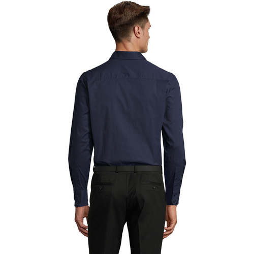Sols BRIGHTON -CAMISA HOMBRE STRECH MANGA LARGA Plava