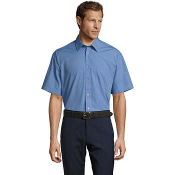 Odjeća Muškarci
 Košulje kratkih rukava Sols BRISTOL MODERN WORK Blue