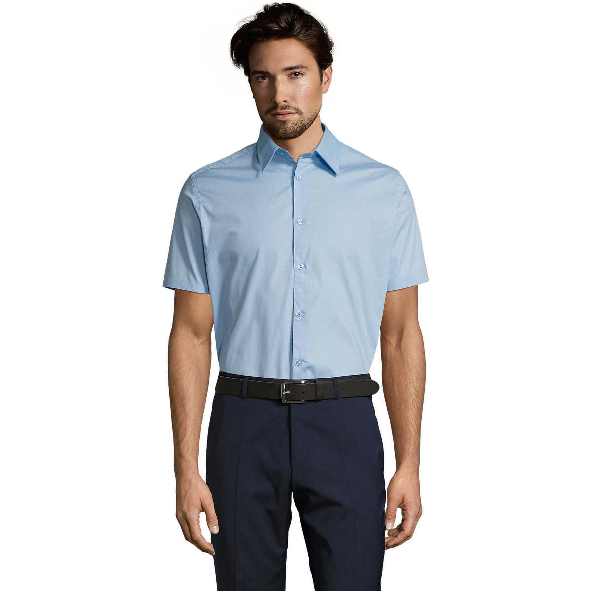 Odjeća Muškarci
 Košulje kratkih rukava Sols BROADWAY STRECH MODERN Plava