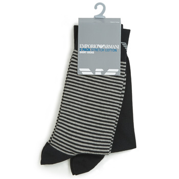 Modni dodaci Muškarci
 Visoke čarape Emporio Armani CC114-PACK DE 2 Crna