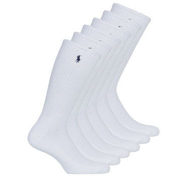 Donje rublje Sportske čarape Polo Ralph Lauren ASX110 6PK CR PP-CREW-6 PACK Bijela