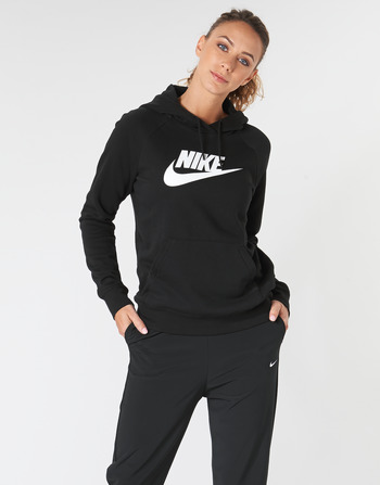 Odjeća Žene
 Sportske majice Nike W NSW ESSNTL HOODIE PO  HBR Crna