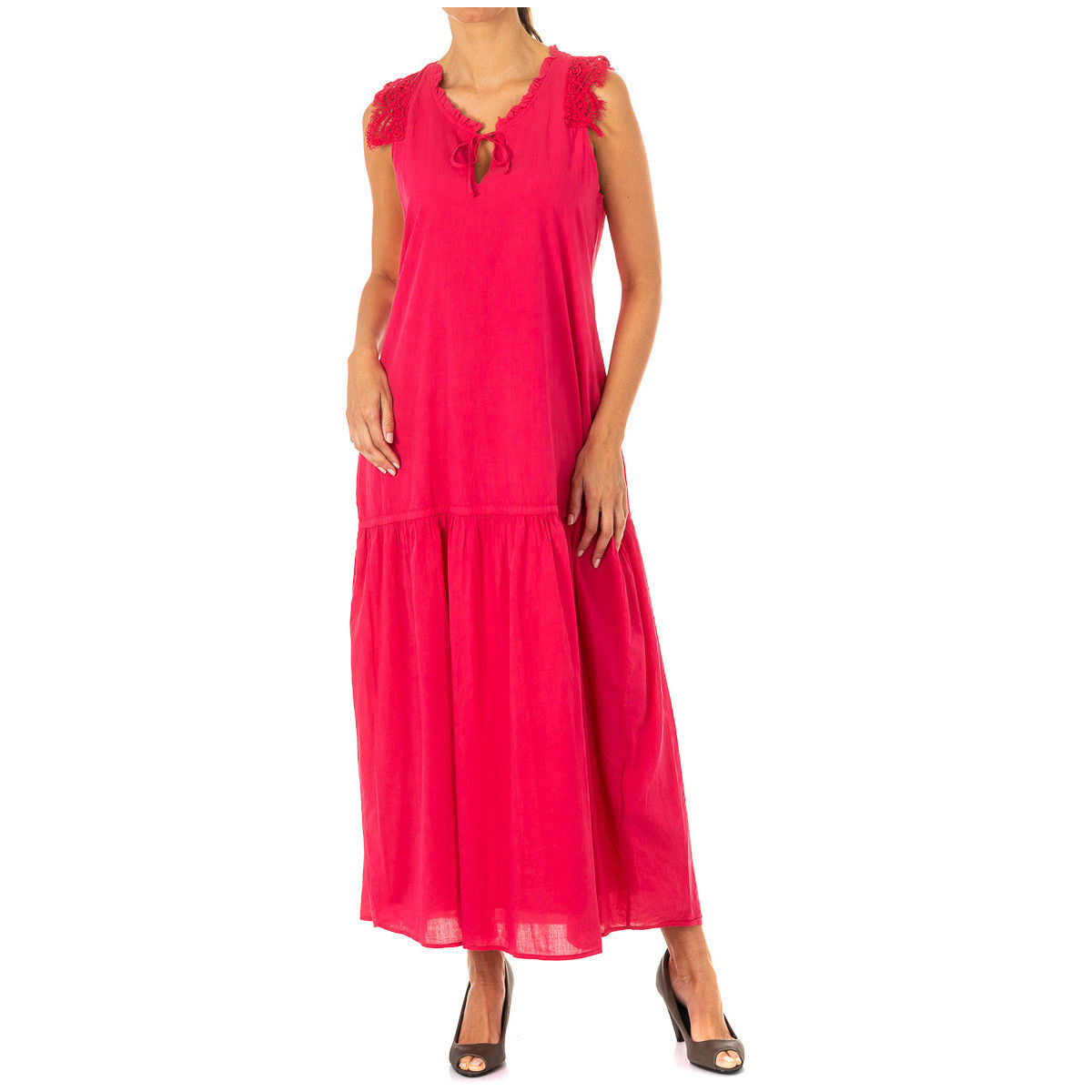 Odjeća Žene
 Duge haljine La Martina LWD007-06072 Ružičasta