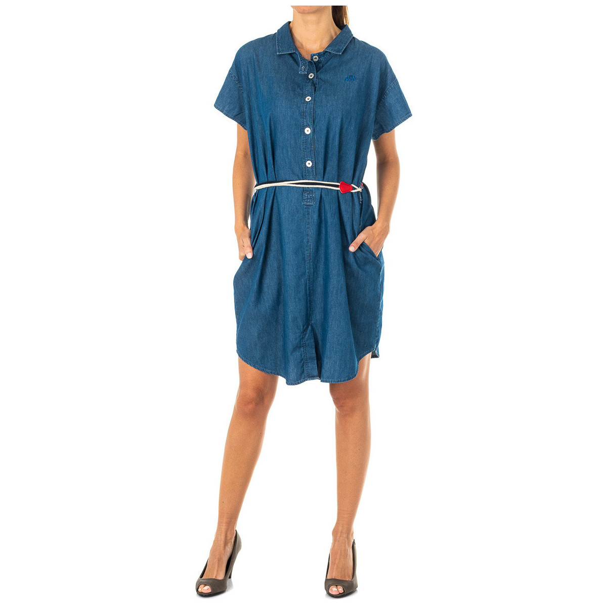Odjeća Žene
 Kratke haljine La Martina LWD601-D7002 Plava
