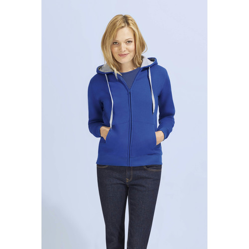 Sols SOUL WOMENN SPORT-CHAQUETA DE MUJER  CON CAPUCHA Plava