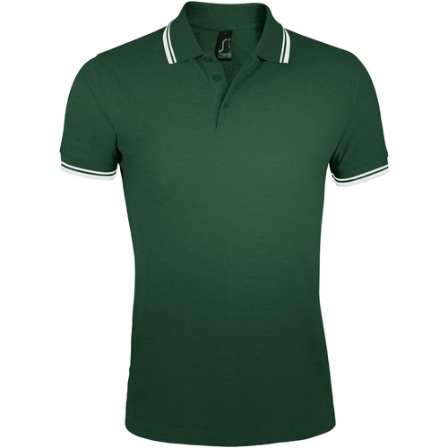 Sols PASADENA MODERN MEN-POLO HOMBRE MANGA CORTA DE ALGODÓN Zelena