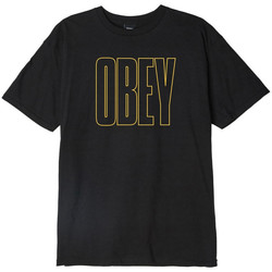 Odjeća Muškarci
 Majice kratkih rukava Obey worldwide line Crna