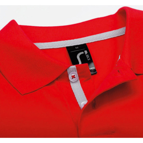 Sols PORTLAND MODERN SPORT-POLO HOMBRE-100% algodón Crvena