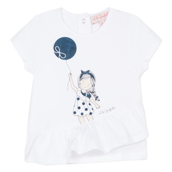 Odjeća Djevojčica Majice kratkih rukava Lili Gaufrette NALIOS Bijela