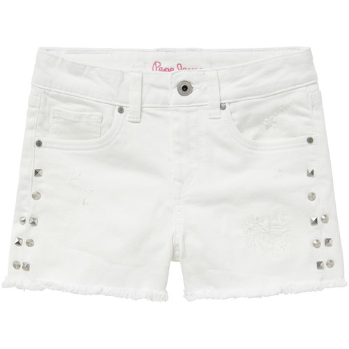 Odjeća Djevojčica Bermude i kratke hlače Pepe jeans ELSY Bijela