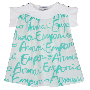 Odjeća Djevojčica Majice kratkih rukava Emporio Armani Anas Bijela / Blue