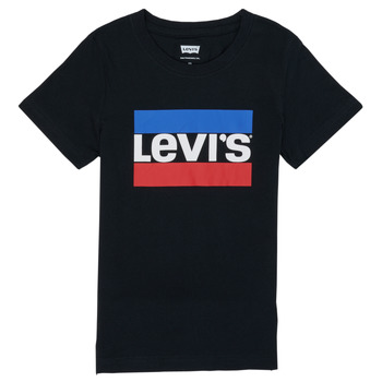 Odjeća Dječak
 Majice kratkih rukava Levi's SPORTSWEAR LOGO TEE Crna