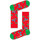 Donje rublje Muškarci
 Čarape Happy socks Christmas cracker holly gift box Višebojna