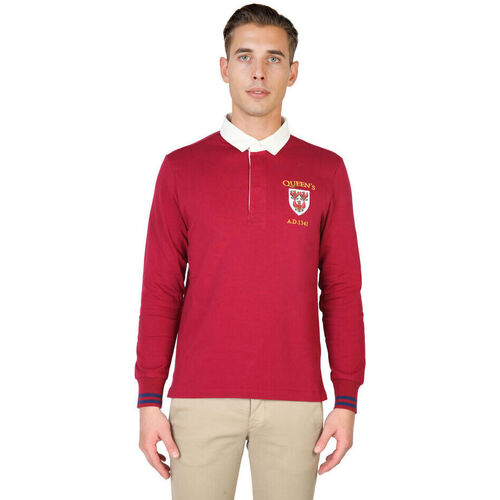 Odjeća Muškarci
 Polo majice dugih rukava Oxford University - queens-polo-ml Crvena