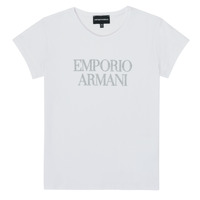 Odjeća Djevojčica Majice kratkih rukava Emporio Armani 8N3T03-3J08Z-0100 Bijela