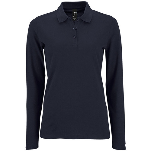 Sols PERFECT LSL COLORS WOMENN-POLO PIQUÉ DE MANGA LARGA DE MUJER Plava
