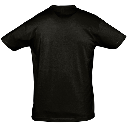 Sols REGENT COLORS MEN-CAMISETA hombre  CUELLO REDONDO de algodón Crna