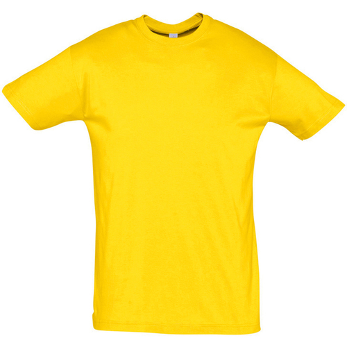 Sols REGENT COLORS MEN-CAMISETA hombre  CUELLO REDONDO de algodón žuta