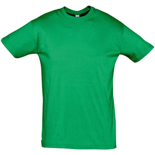 Sols REGENT COLORS MEN-CAMISETA hombre  CUELLO REDONDO de algodón Zelena