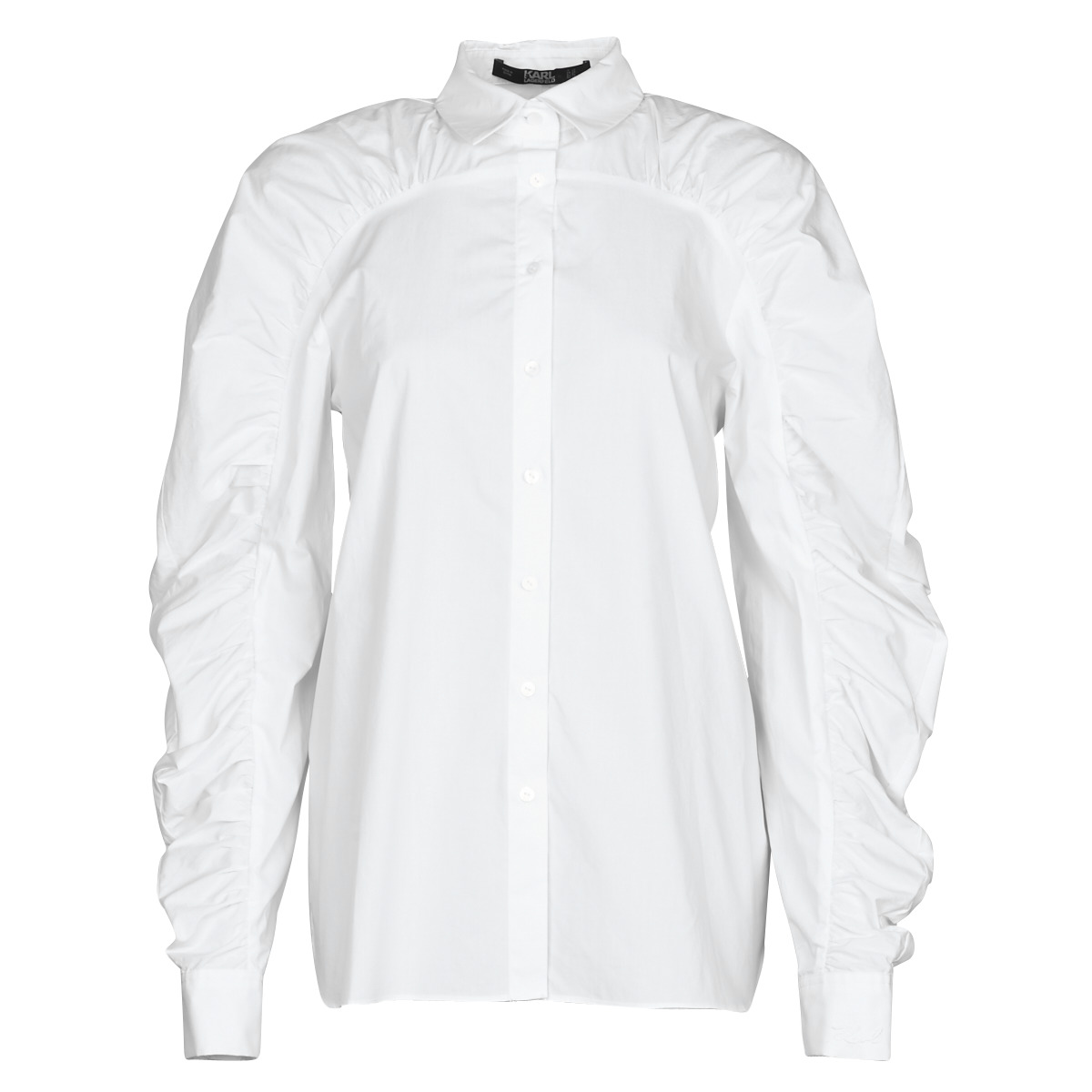 Odjeća Žene
 Košulje i bluze Karl Lagerfeld POPLIN BLOUSE W/ GATHERING Bijela