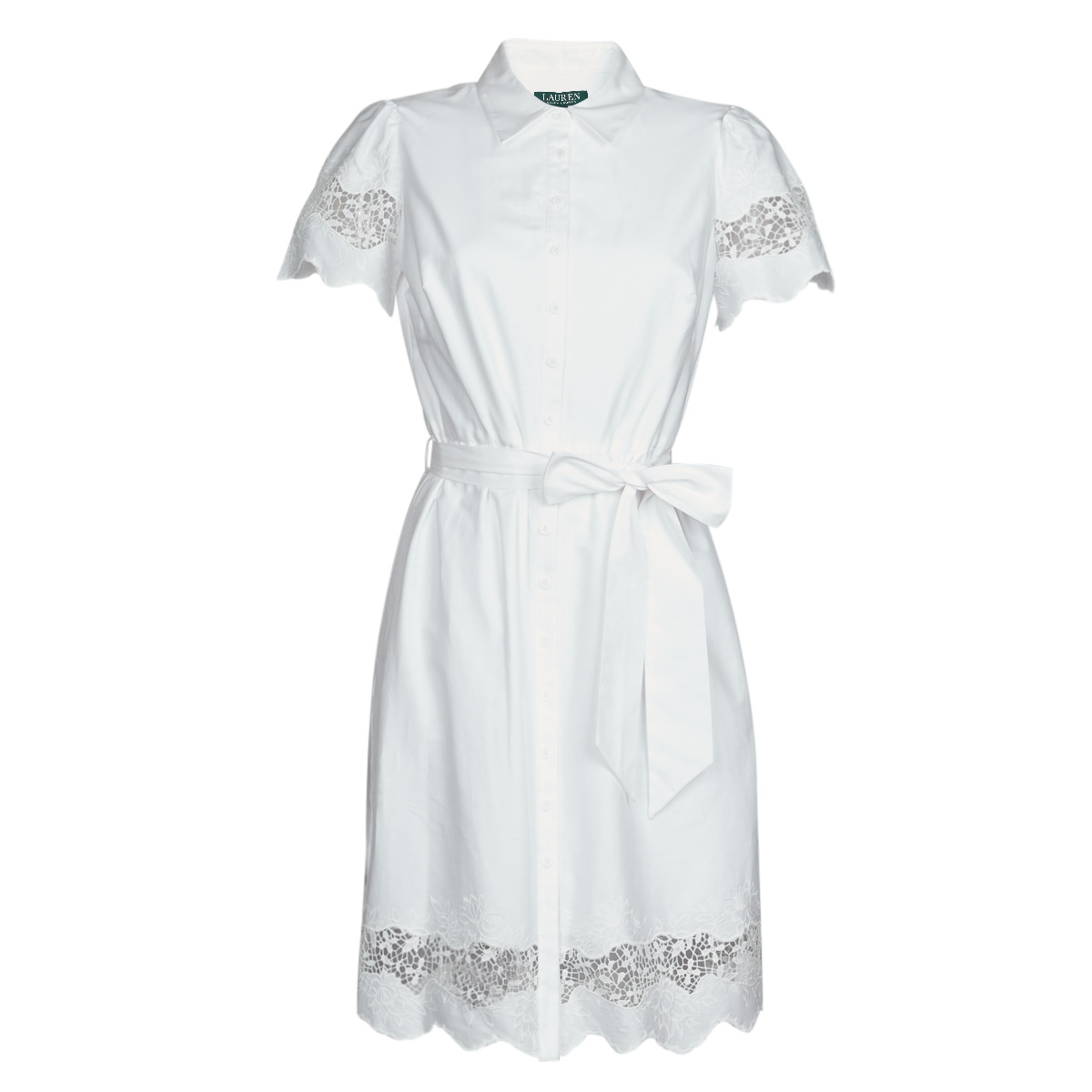 Odjeća Žene
 Kratke haljine Lauren Ralph Lauren DORTHIA Bijela