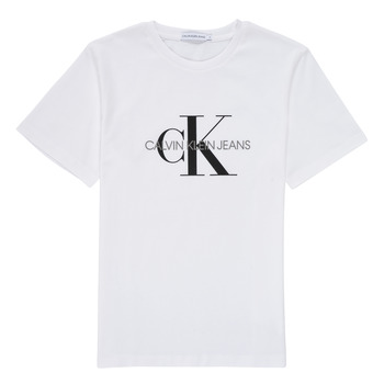 Odjeća Djeca Majice kratkih rukava Calvin Klein Jeans MONOGRAM Bijela