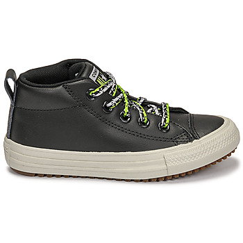 Converse CHUCK TAYLOR ALL STAR STREET BOOT DOUBLE LACE LEATHER MID Crna