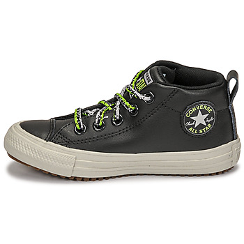 Converse CHUCK TAYLOR ALL STAR STREET BOOT DOUBLE LACE LEATHER MID Crna