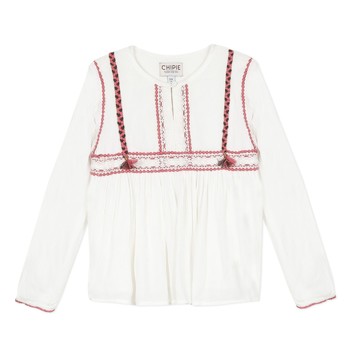Odjeća Djevojčica Topovi i bluze Chipie 8R12014-19 Bijela