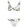 Odjeća Žene
 Dvodijelni kupaći kostimi Roxy ROXY BLOOM ELONGATED TRI SET Bijela