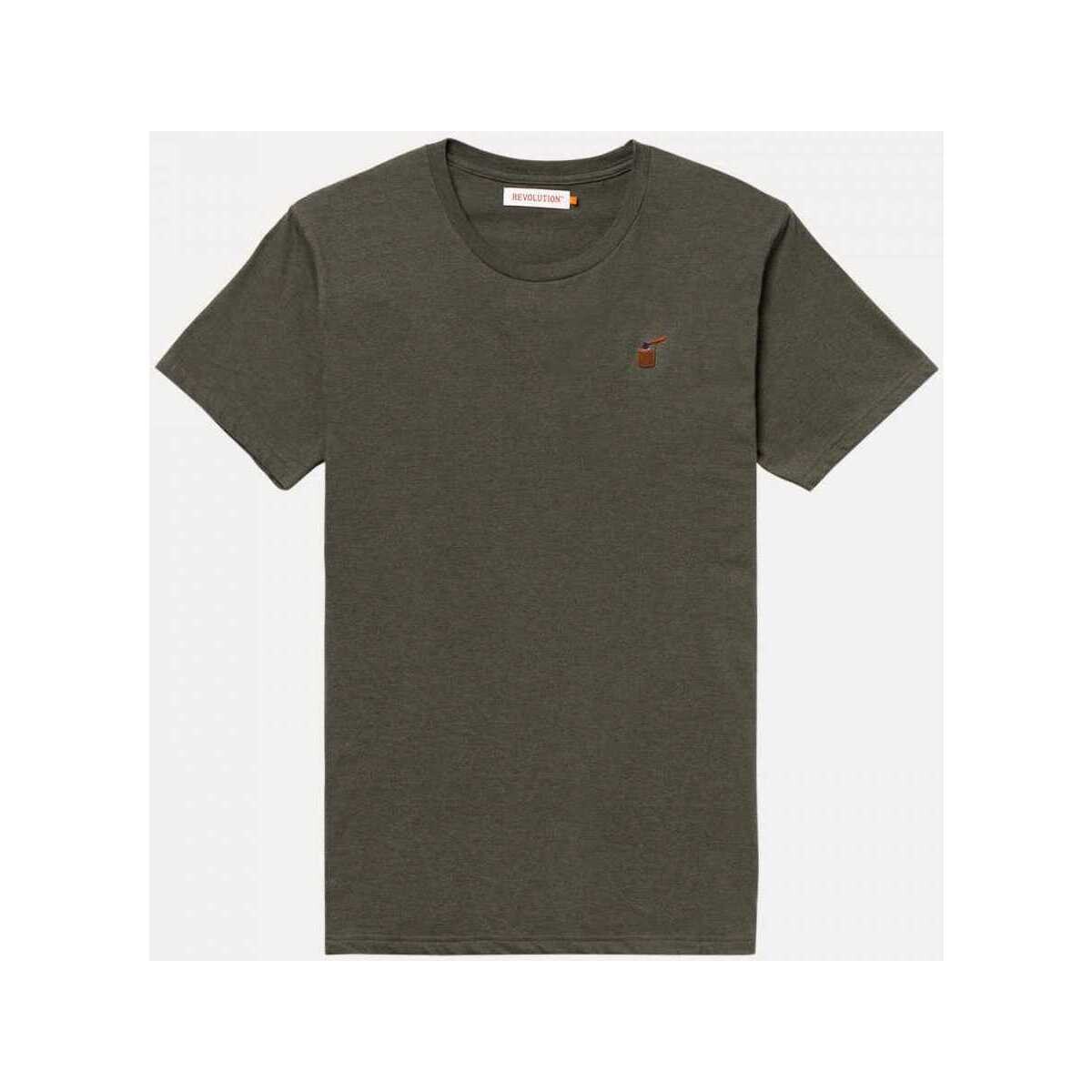 Odjeća Muškarci
 Majice / Polo majice Rvlt Revolution Application t-shirt 1198 Zelena