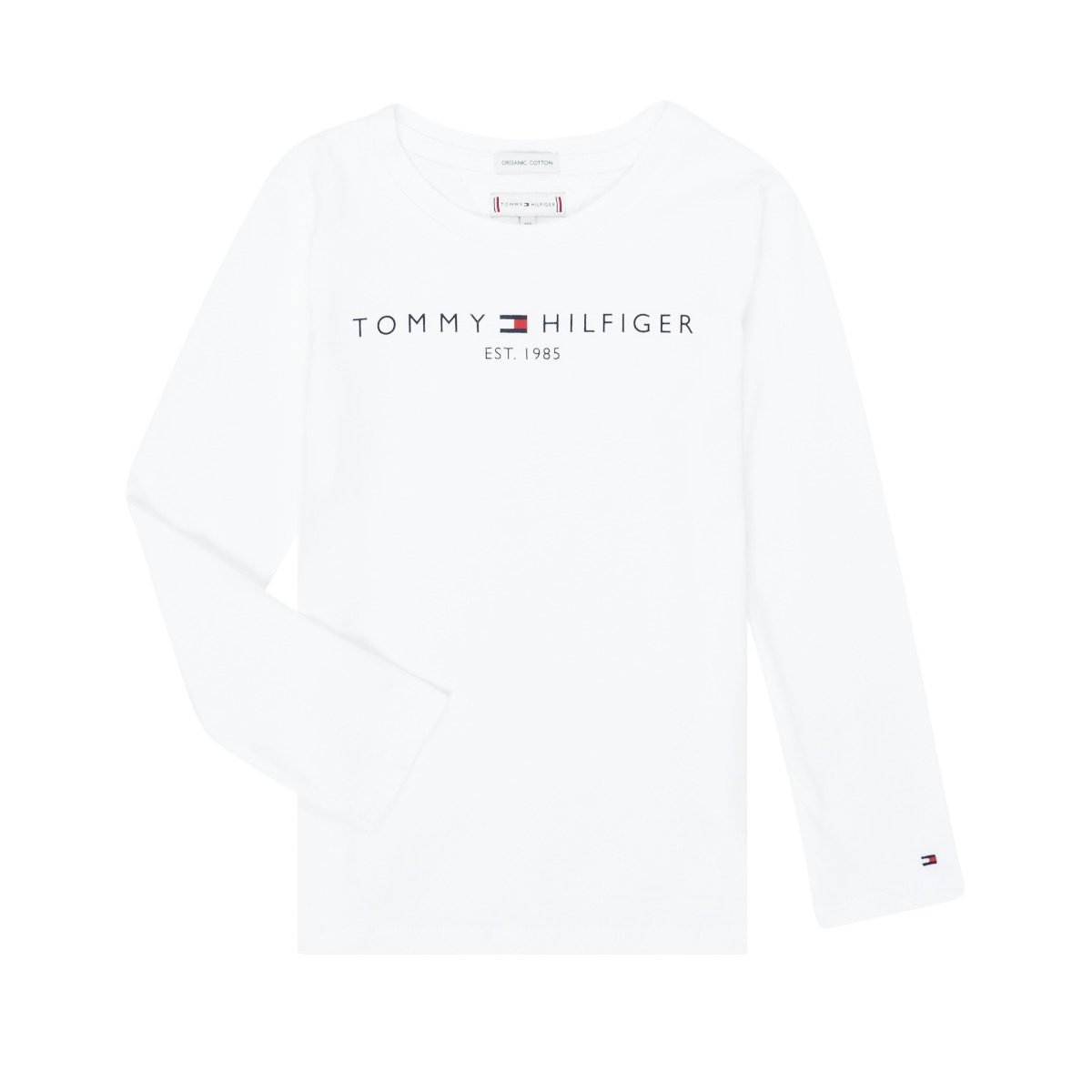Odjeća Djevojčica Majice dugih rukava Tommy Hilfiger ESSENTIAL TEE L/S Bijela