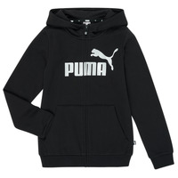 Odjeća Djevojčica Sportske majice Puma ESS FZ HOODY Crna