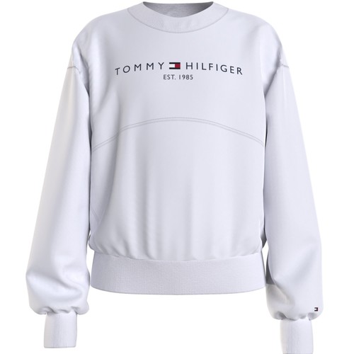 Odjeća Djevojčica Sportske majice Tommy Hilfiger THUBOR Bijela