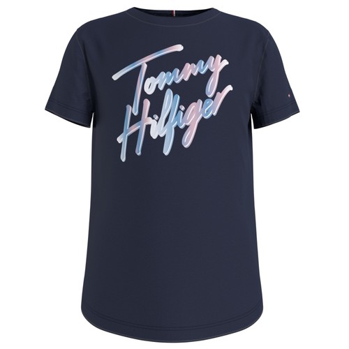Odjeća Djevojčica Majice kratkih rukava Tommy Hilfiger KG0KG05870-C87 Plava