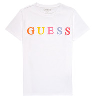 Odjeća Djevojčica Majice kratkih rukava Guess H1RJ04-K8HM0-TWHT Bijela
