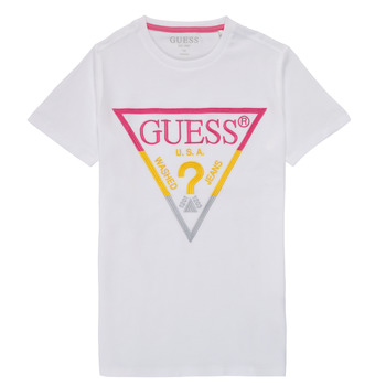 Odjeća Dječak
 Majice kratkih rukava Guess H1RJ05-K8HM0-P66P Bijela