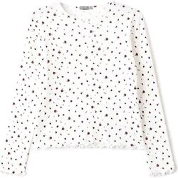 Odjeća Djevojčica Majice dugih rukava Losan 024-1008AL Bijela