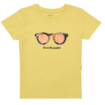 Odjeća Djevojčica Majice kratkih rukava Name it NMFFISUMMER Žuta