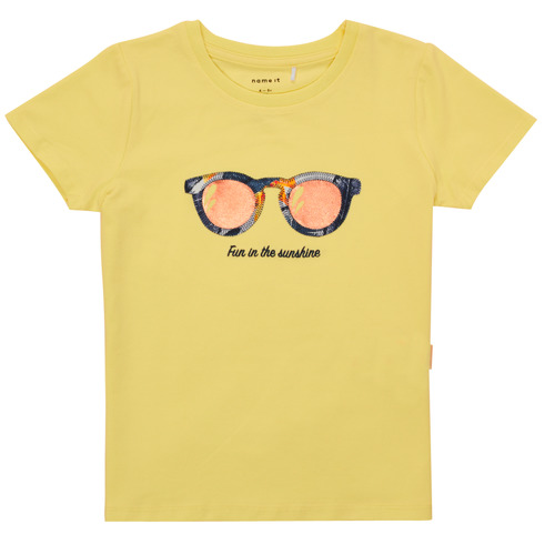 Odjeća Djevojčica Majice kratkih rukava Name it NMFFISUMMER žuta