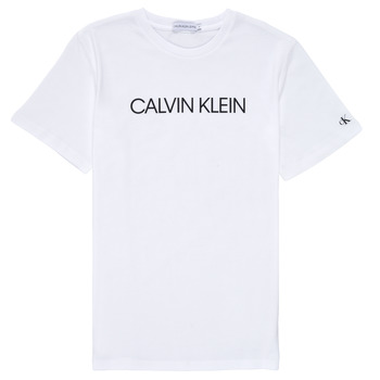 Odjeća Dječak
 Majice kratkih rukava Calvin Klein Jeans INSTITUTIONAL T-SHIRT Bijela