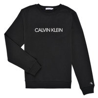 Odjeća Djeca Sportske majice Calvin Klein Jeans INSTITUTIONAL LOGO SWEATSHIRT Crna
