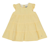 Odjeća Djevojčica Kratke haljine Petit Bateau MERINGUE Žuta