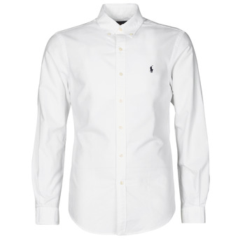 Odjeća Muškarci
 Košulje dugih rukava Polo Ralph Lauren CHEMISE CINTREE SLIM FIT EN OXFORD LEGER TYPE CHINO COL BOUTONNE Bijela
