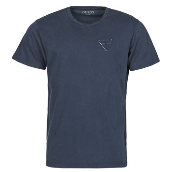 Odjeća Muškarci
 Majice kratkih rukava Guess LOGO ORGANIC BASIC CN SS TEE Blue