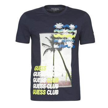 Odjeća Muškarci
 Majice kratkih rukava Guess GUESS CLUB CN SS TEE Plava
